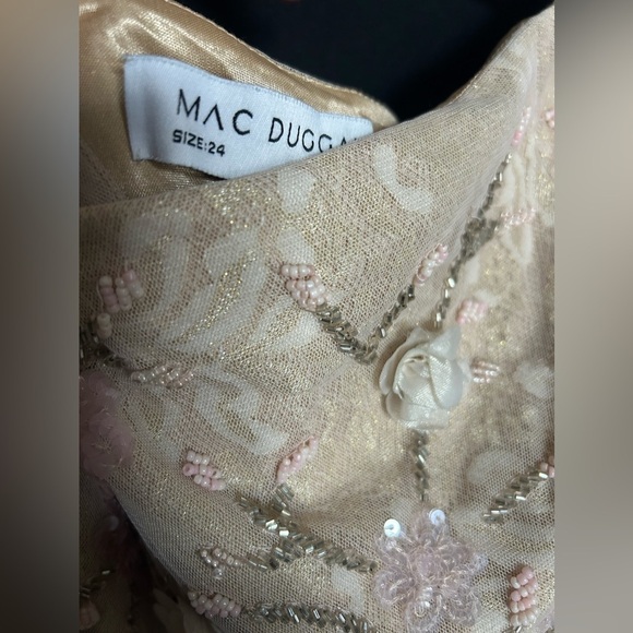 MAC DUGGAL 9165 NWOT Floral Embellished One Shoulder A Line Gown - Picture 6 of 8